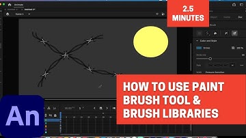 Adobe Animate - How to Use Paint Brush Tool and Brush Library