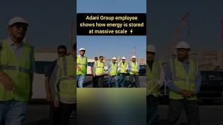 Billionaire Gautam Adani’s Adani Group employee shows how energy is stored at massive scale #shorts