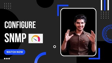 Configure SNMP credentials | how to configure SNMP