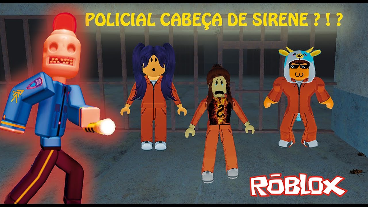 Roblox - ESCAPE DO POLICIAL MALUCO DO ROBLOX (Escape Siren Cop's Prison)