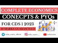 COMPLETE ECONOMICS FOR CDS | CONCEPTS AND PYQs | #AFCAT , #CUET #PGQP44 , #CAPF , #NDA | CDS 1 2023