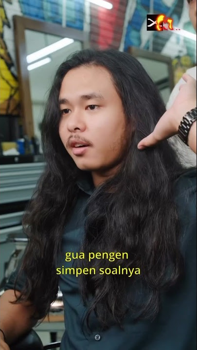 Rambut gondrong 5 tahun di donasi! #hairnerdsstudio #haircut #hairstyle #barbershop #gondrong