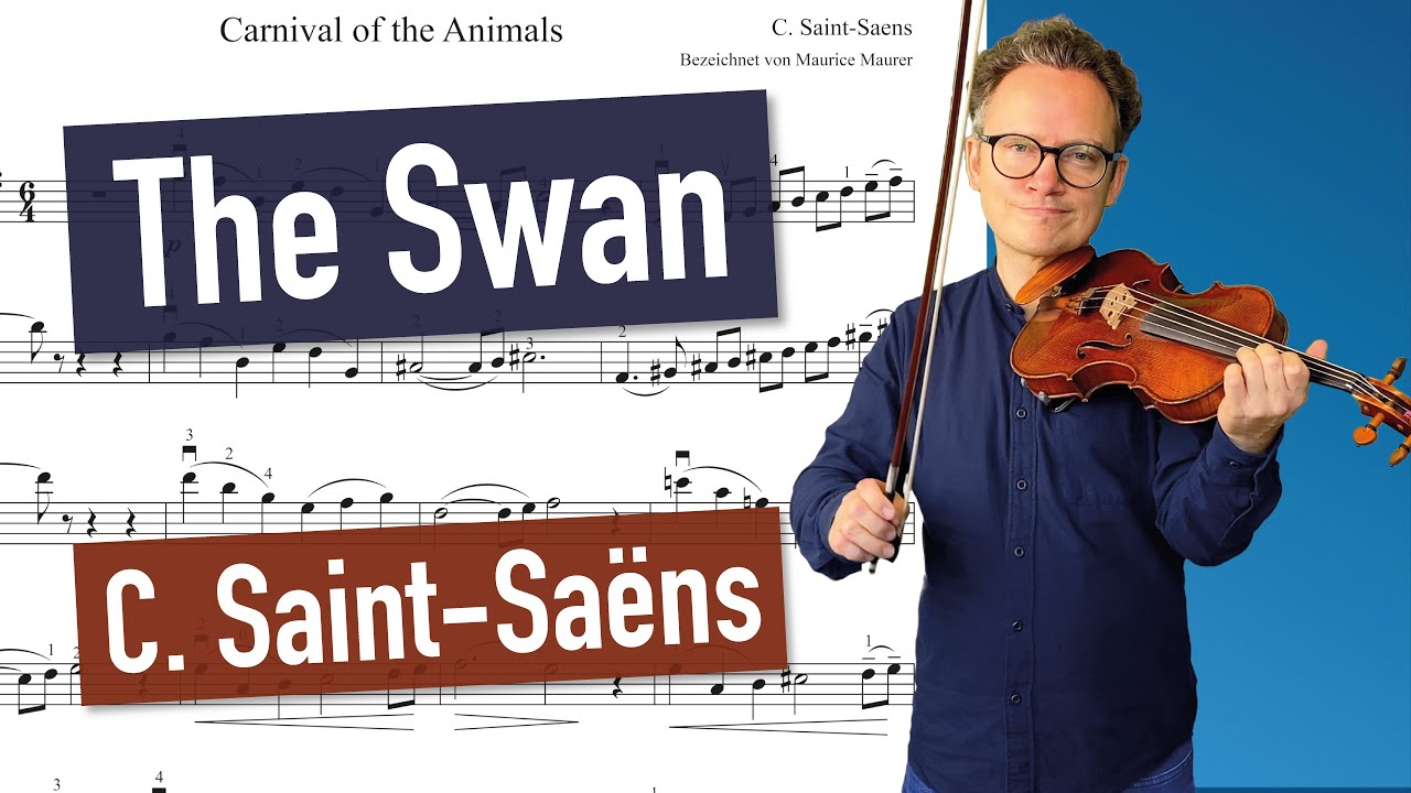 The Swan from The Carnival of the Animals Sheet music for Piano, Violin  (Solo)