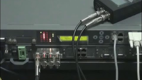 SNMP & LCD panel managed multiservice multiplexer installation video