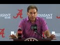 Nick Saban Press Conference before rivalry game with Tennessee Volunteers