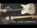 Fender Telecaster Deluxe (72 Reissue vs Chris Shiflett) CLEAN Comparison
