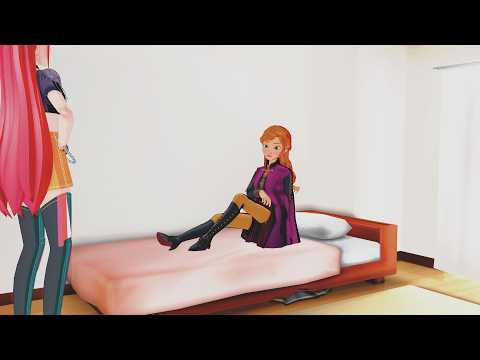 Kiss Amnesia Polytrix💋 | Kpop Demon Hunters Anna X Mira Frozen MMD