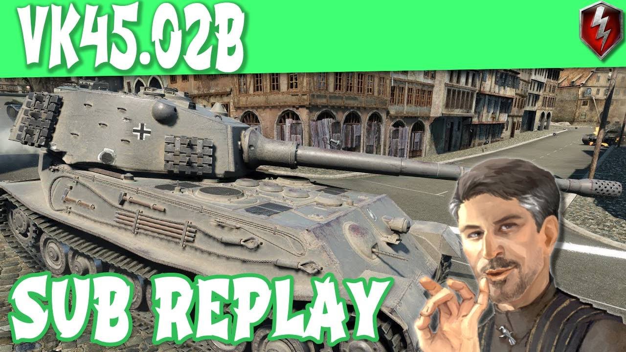 wotblitz Subscriber Replay VK45.02B 3987 dmg 5 kill ACE ||WOT Blitz||