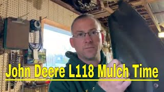 John Deere L118 Series How to install a mulch cover