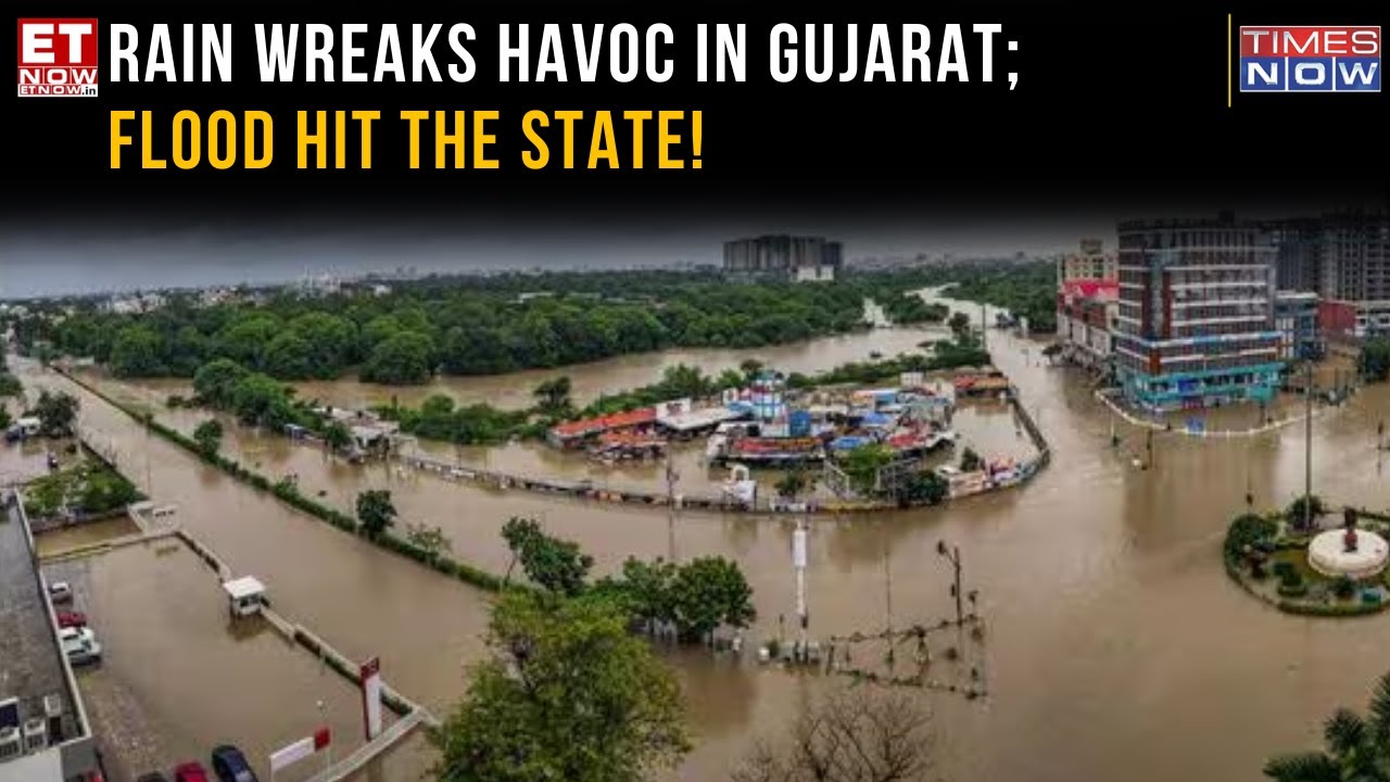 Heavy Rainfall In Gujarat; Red Alert Warning By IMD | Flood Hit In ...