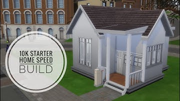THE SIMS 4 ll 10K STARTER HOME ll SPEED BUILD NO CC