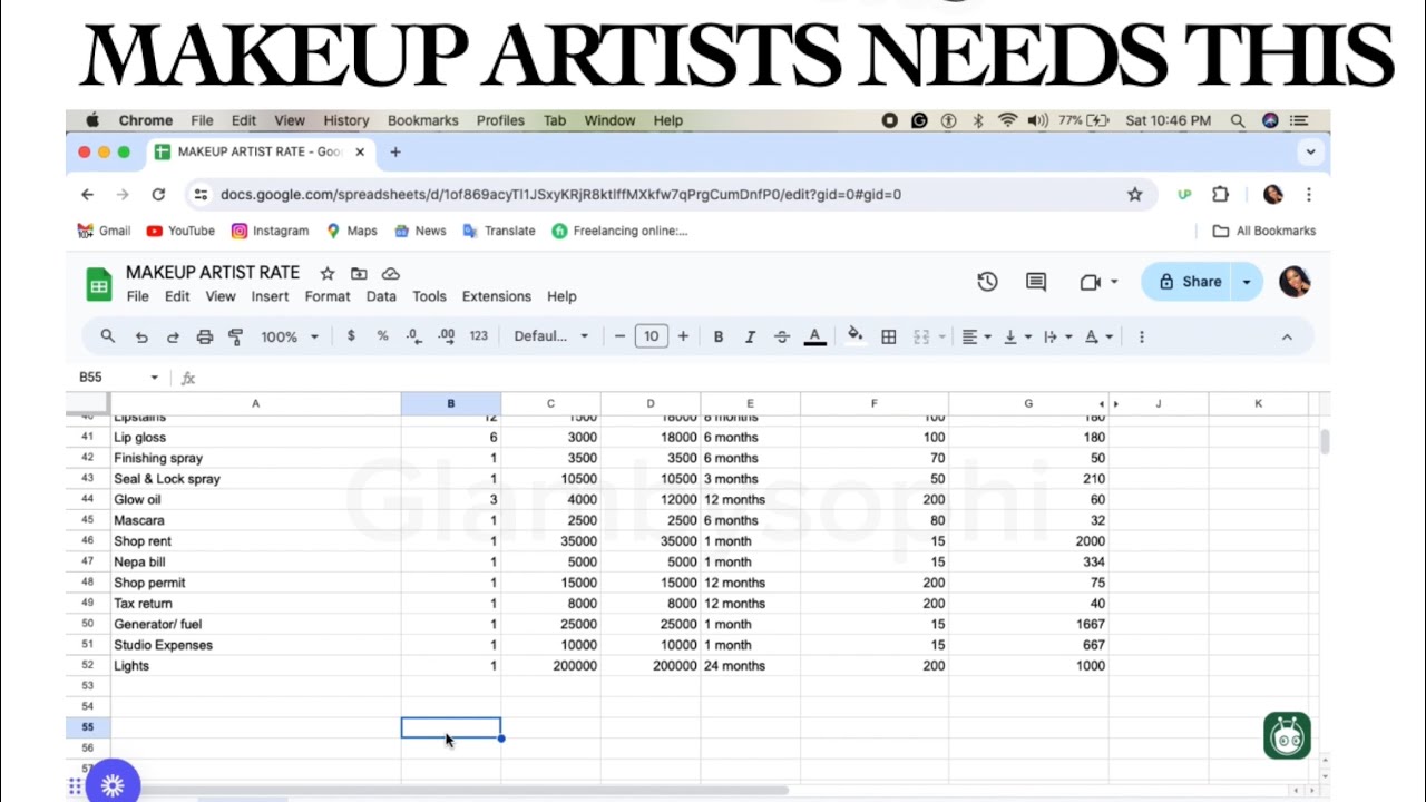 HOW TO CALCULATE YOUR PRICE AS A MAKEUP ARTIST