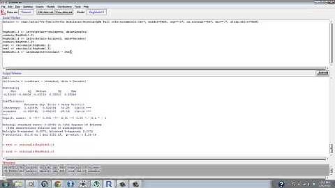 Residuals in R-Commander