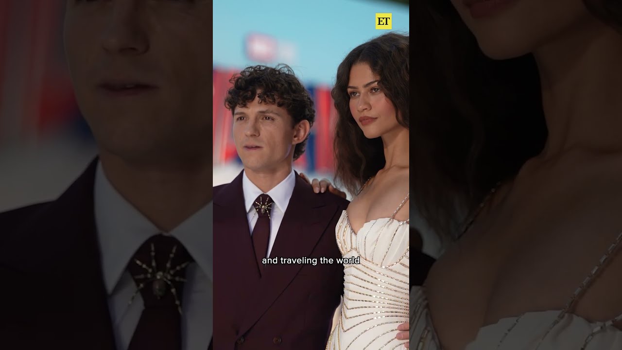 Tom Holland Reacts to Zendaya Arriving to ‘Spider-Man’ UK Premiere