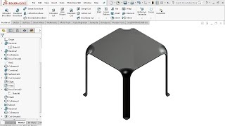 Plastic Table - SolidWorks Tutorial