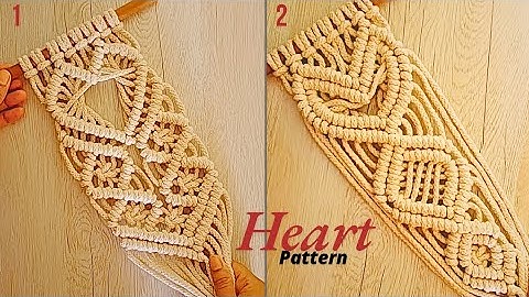 macrame heart wall hanging tutorial ❤️ || home decor #diy#viralvideo #trending