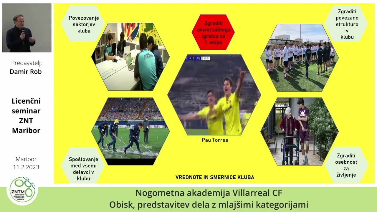 Licenčni seminar Maribor 2023 -  Nogometna akademija Villarreal CF