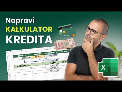 Kako napraviti kalkulator kredita u Excel-u