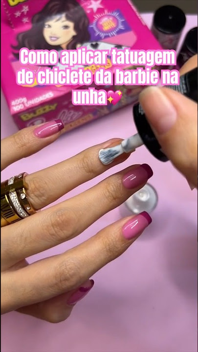 Barbie no cinema, Barbie nas unhas inspiradas nela #barbie #barbienails  #unhasdabarbie #barbie #rosa 