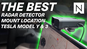 Best Radar Detector Mount Location in Tesla Model Y & Model 3