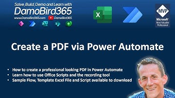 Dynamic PDF Creation in Power Automate with Office Scripts – Step-by-Step Tutorial