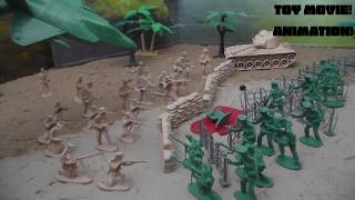 The Plastic War! Toy Army Men Toy Movie Stop Motion Animation!