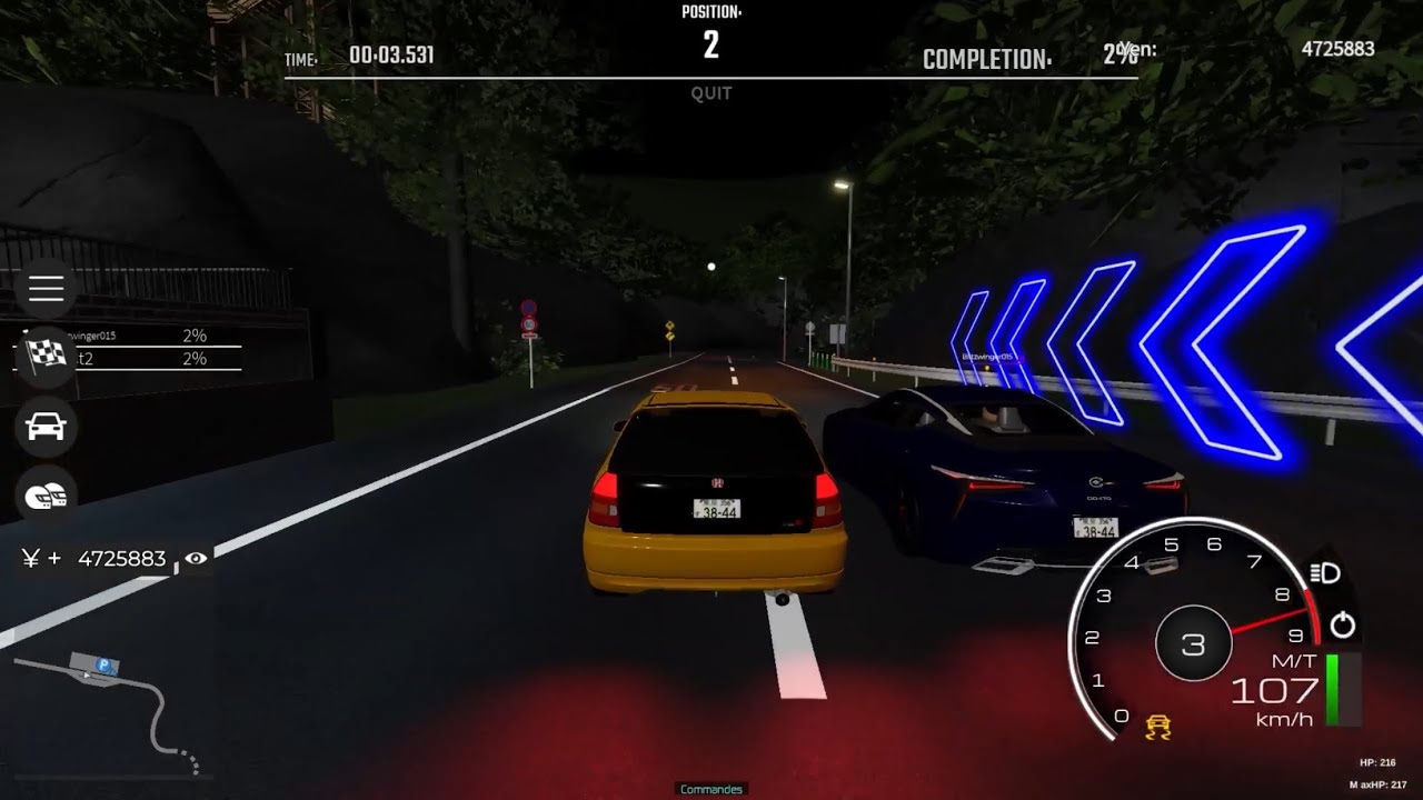 Honda Civic Type R (Ek9) vs Lexus LC500 (URZ100) Aonashi downhill ...