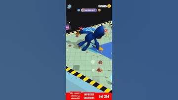 IMPOSTER SMASHERS LV 314 HUGGY GAMEPLAY ANDROID/IOS #shorts