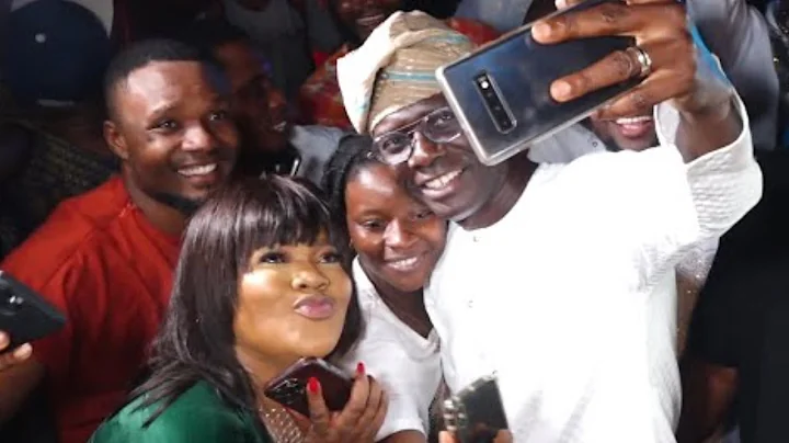 SEE TOYIN ABRAHAM'S REACTION AS GOV. SANWO OLU SURPRISES HER AT IJAKUMO MOVIE PREMIERE