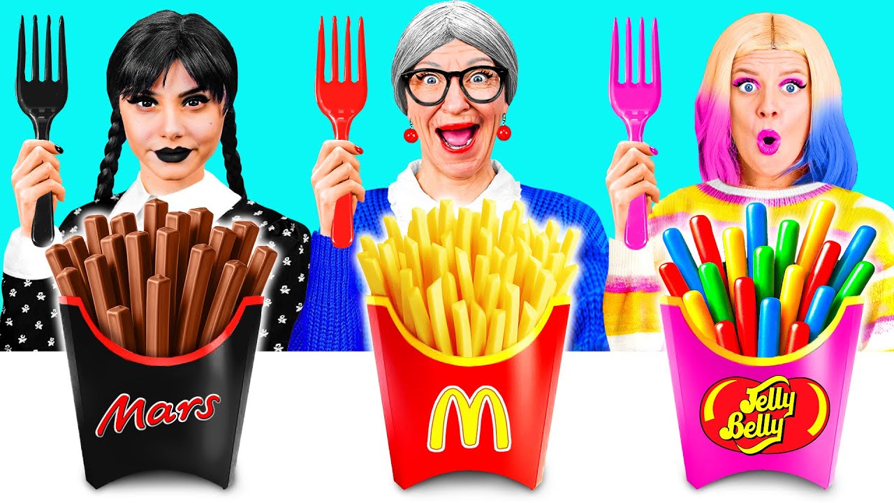 Wednesday बनाम दादी कुकिंग चैलेंज | किचन हैक्स और ट्रिक्स