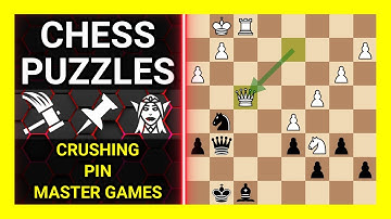 Chess Puzzles to Practice. Themes: Crushing, Pin, Master games. Learn Chess