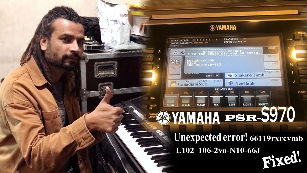 YAMAHA PSR-S970 | Unexpected Error | PSR-S770 | PSR-S970 | Problem
