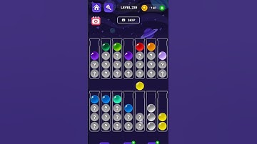 Ball Sort Master Game Level - 239 Without Boosters | Puzzle Game | #entertainment #puzzle #games