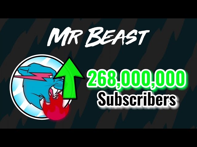MrBeast Hitting 268 Million Subscribers! (2.72M/DAY!!) | Moment [334] class=