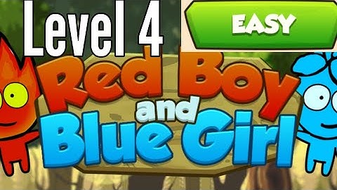 Red Boy And Blue Girl Level 4 Easy Mode In Forest Temple Maze Android Walkthrough