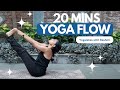 20 min full body flow yoga practice for strong back  core  yogalates with rashmi