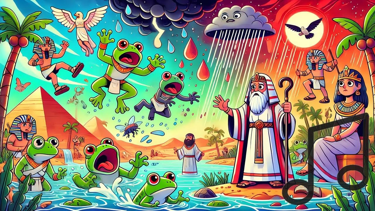 The Ten Plagues | Bible Song for Kids 🎵 - YouTube