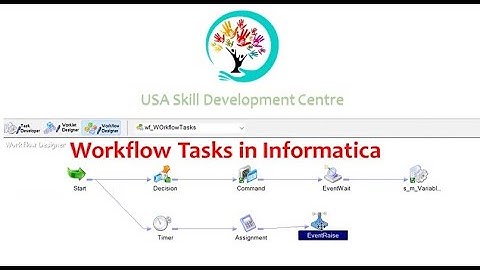 Different workflow Tasks in Informatica
