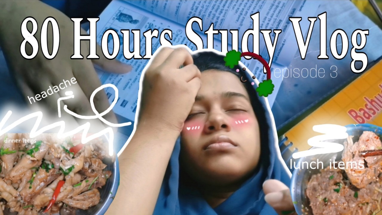 80 Hours Study Vlog 🔥| Episode 3 | Study vlog📚 #viral #trending