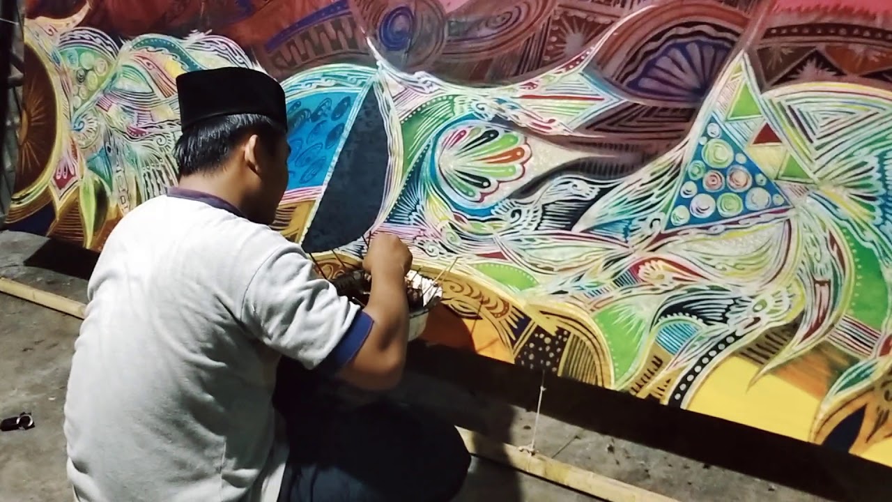 Proses pembuatan Batik asli kab Sampang madura YouTube