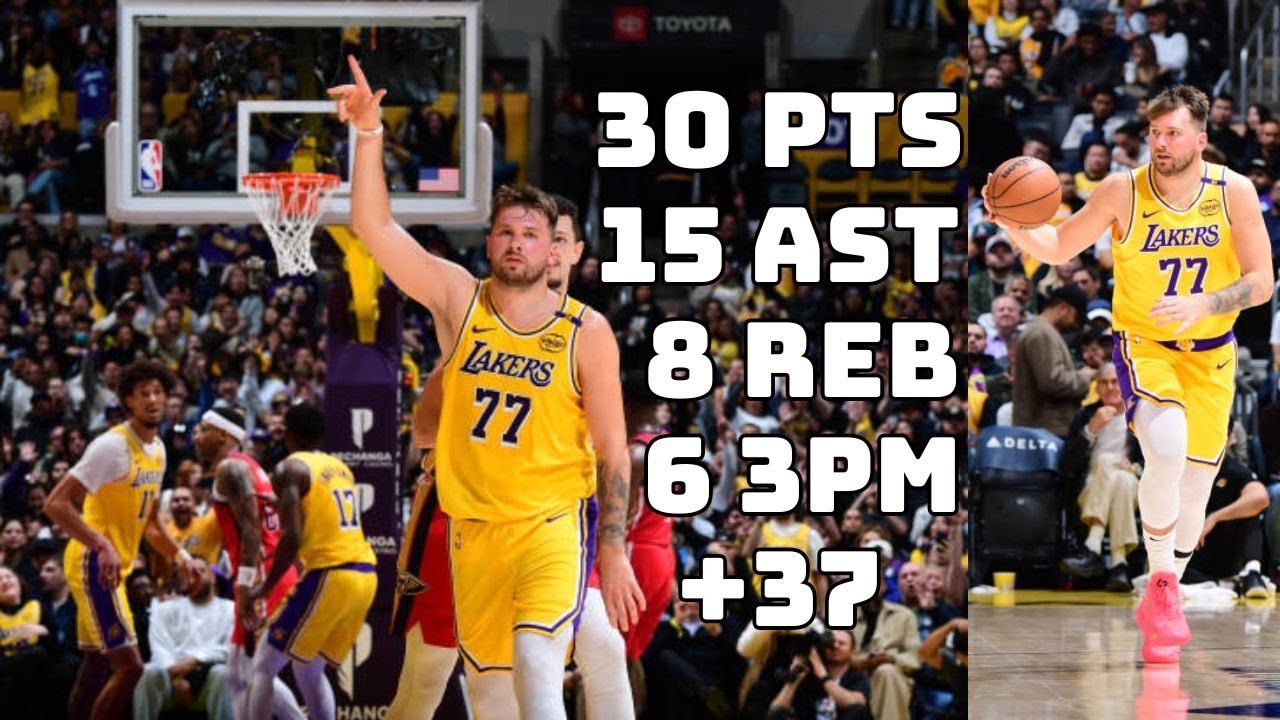 Luka Doncic Just Became the FIRST Laker to Ever Record 30+ Points, 15 ...