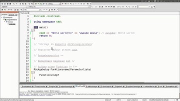 Programmieren lernen mit C++ - 2. Hello World!