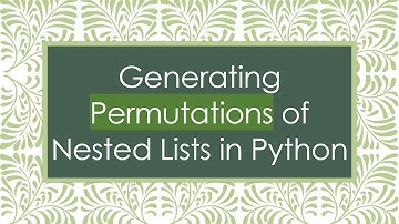 Generating Permutations of Nested Lists in Python