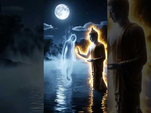 부처님의 빛이 방황하는 영혼을 연꽃으로 변화시키다