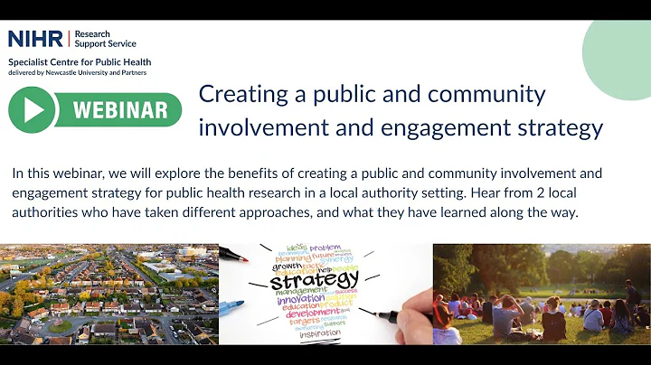 Webinar- Creating a public and community involvement and engagement strategy