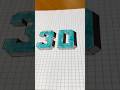 Easy 3D illusion drawings #art #illusion #drawing #3danimation #shortsvideo #tutorial #youtube
