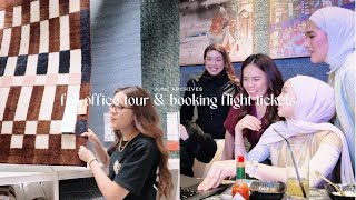 full office tour & booking flight tickets!!! | june diaries ʚɞ