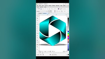 Polygon logo design  in CorelDraw #logodesign