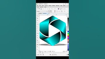 Polygon logo design  in CorelDraw #logodesign