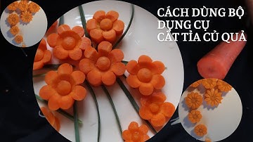 Cách sử dụng bộ dụng cụ tỉa hoa cà rốt cơ bản dễ dàng nhất @mebaohan.official